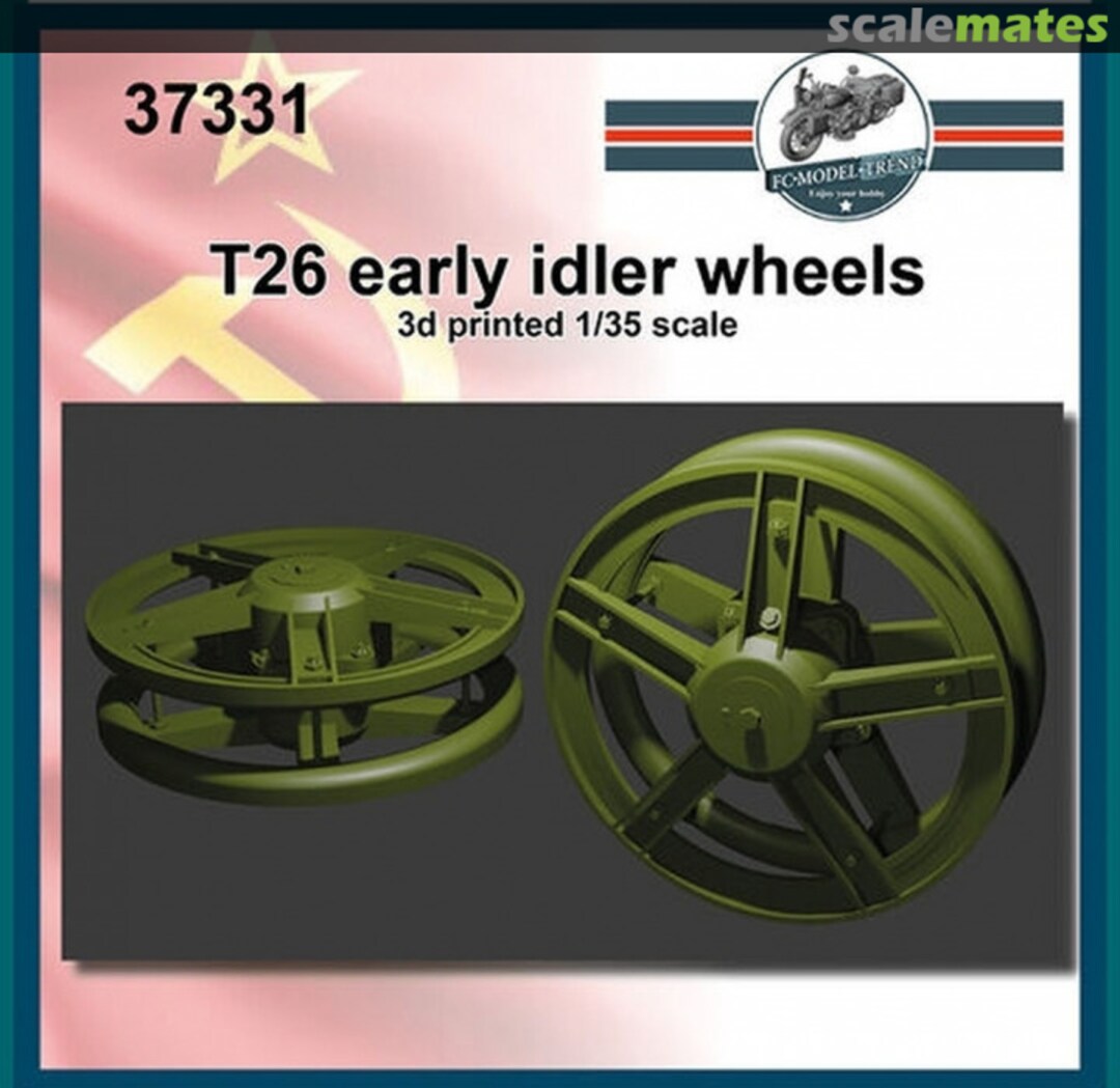 Boxart T26 early idler wheels 37331 FC Model Trend Boxart T26 early idler wheels 37331 FC Model Trend