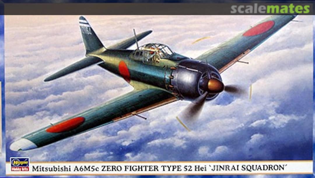 Boxart Mitsubishi A6M5c Zero Fighter Type 52 Hei `Jinrai Squadron´ 09460 Hasegawa Boxart Mitsubishi A6M5c Zero Fighter Type 52 Hei `Jinrai Squadron´ 09460 Hasegawa