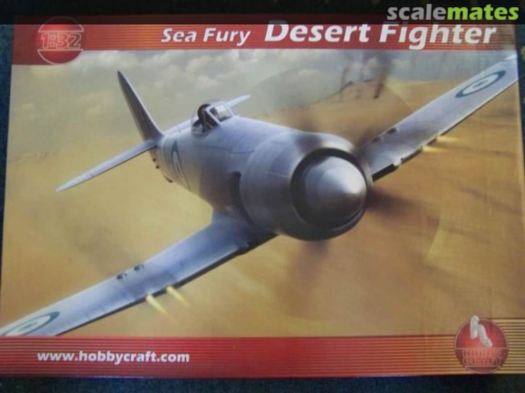 Boxart Hawker Sea Fury 'Desert Fighter' HC1717 Hobbycraft Boxart Hawker Sea Fury 'Desert Fighter' HC1717 Hobbycraft