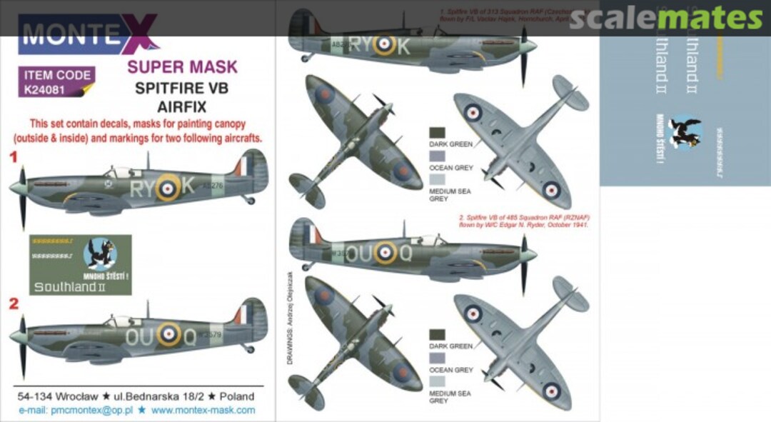 Boxart Spitfire Mk Vb K24081 Montex Boxart Spitfire Mk Vb K24081 Montex