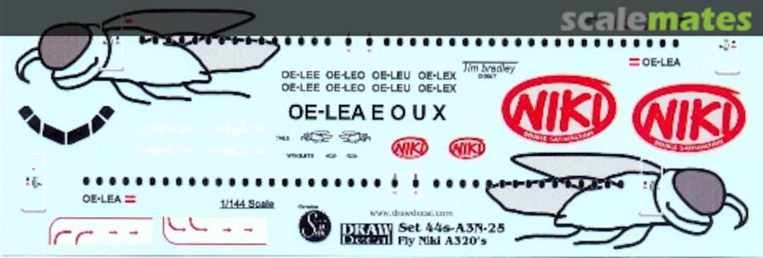 Boxart Airbus A320-214 44-A3N-25 Draw Decal Boxart Airbus A320-214 44-A3N-25 Draw Decal