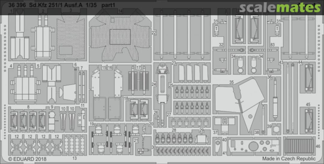 Boxart Sd.Kfz 251/1 Ausf.A ICM 36396 Eduard Boxart Sd.Kfz 251/1 Ausf.A ICM 36396 Eduard