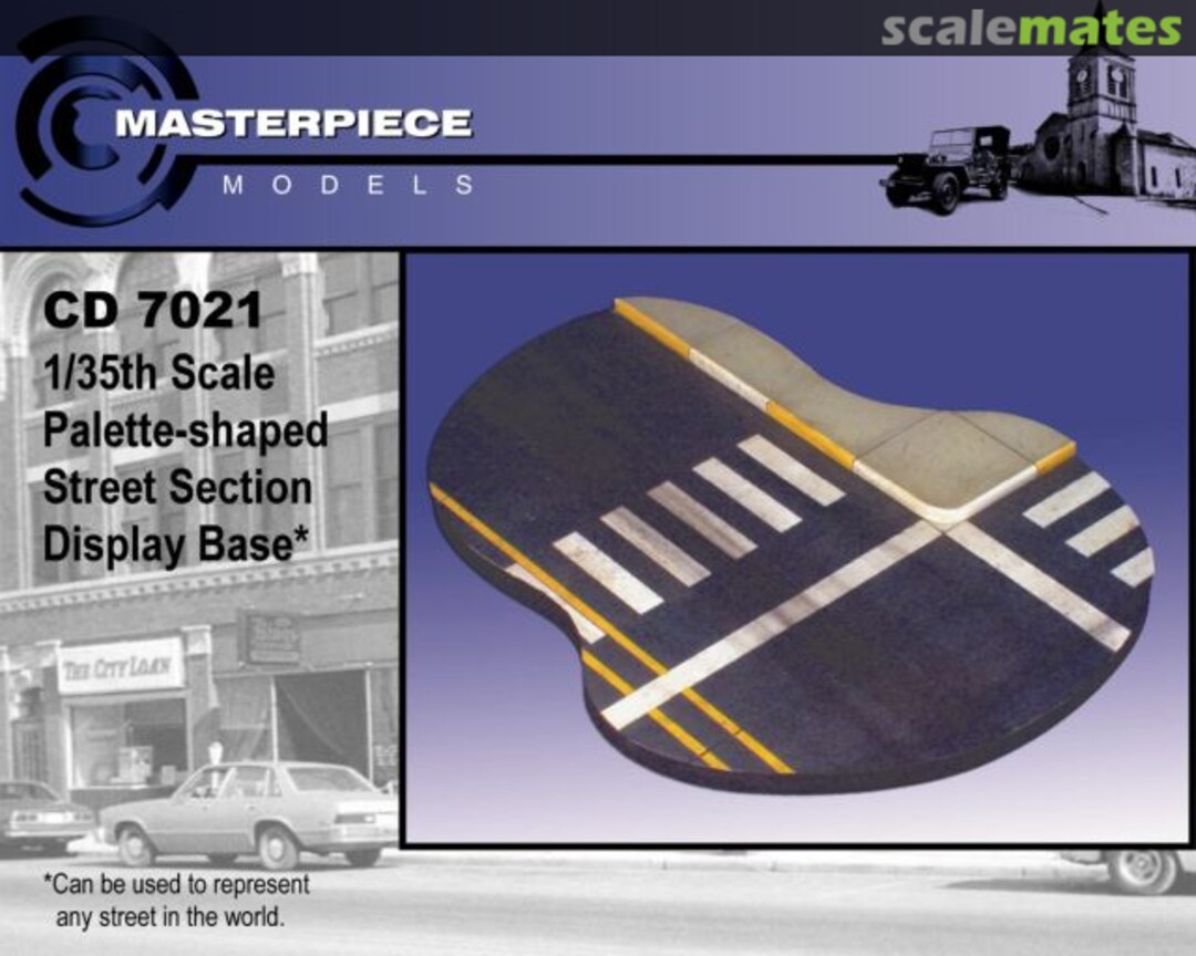 Boxart Palette shaped street section CD7021 Masterpiece Models