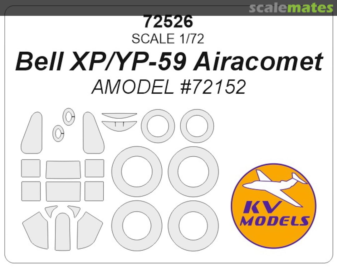 Boxart Bell XP/YP-59 Airacomet 72526 KV Models Boxart Bell XP/YP-59 Airacomet 72526 KV Models