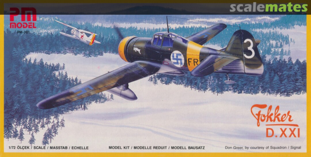 Boxart Fokker D.XXI PM-201 PM Model Boxart Fokker D.XXI PM-201 PM Model