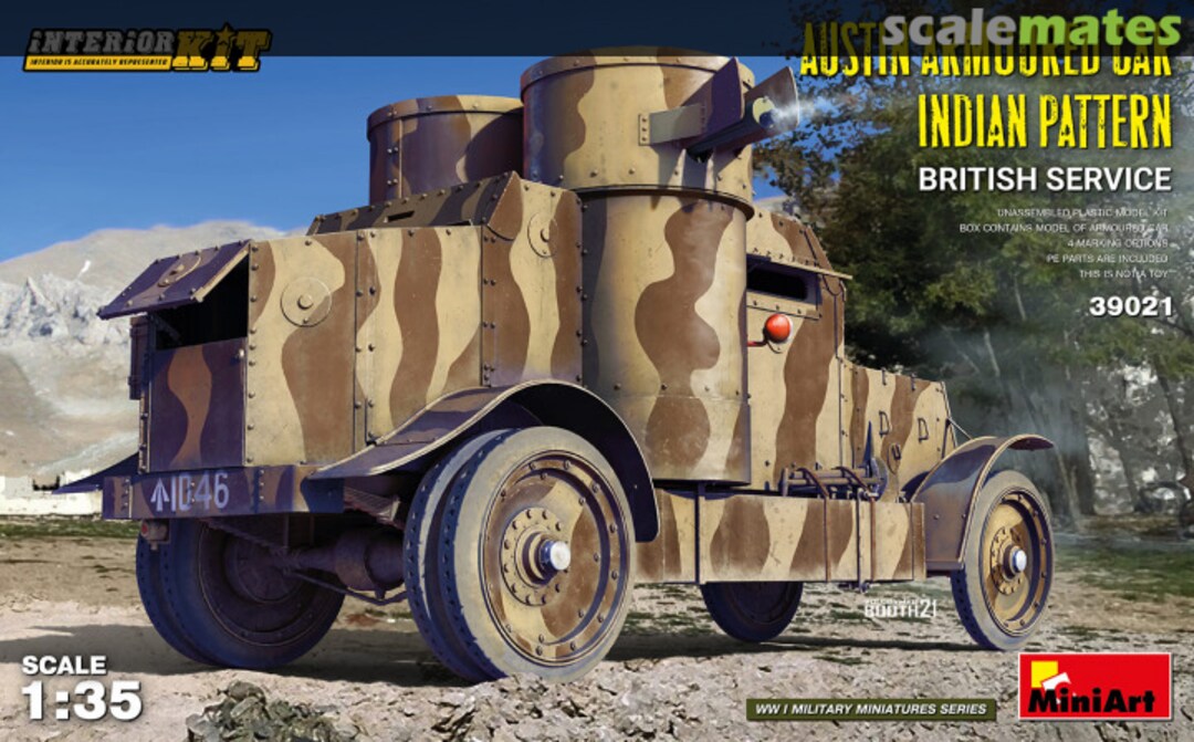 Boxart Austin Armoured Car Indian Pattern 39021 MiniArt Boxart Austin Armoured Car Indian Pattern 39021 MiniArt