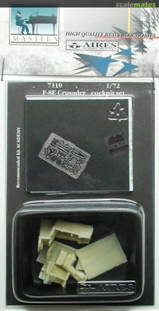 Boxart F-8E Crusader cockpit set 7110 Aires Boxart F-8E Crusader cockpit set 7110 Aires