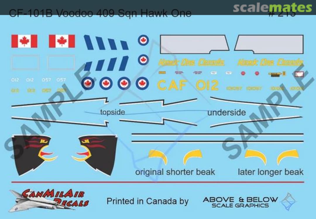 Boxart McDonnell CF-101B Voodoo 213 Above & Below Graphics Boxart McDonnell CF-101B Voodoo 213 Above & Below Graphics