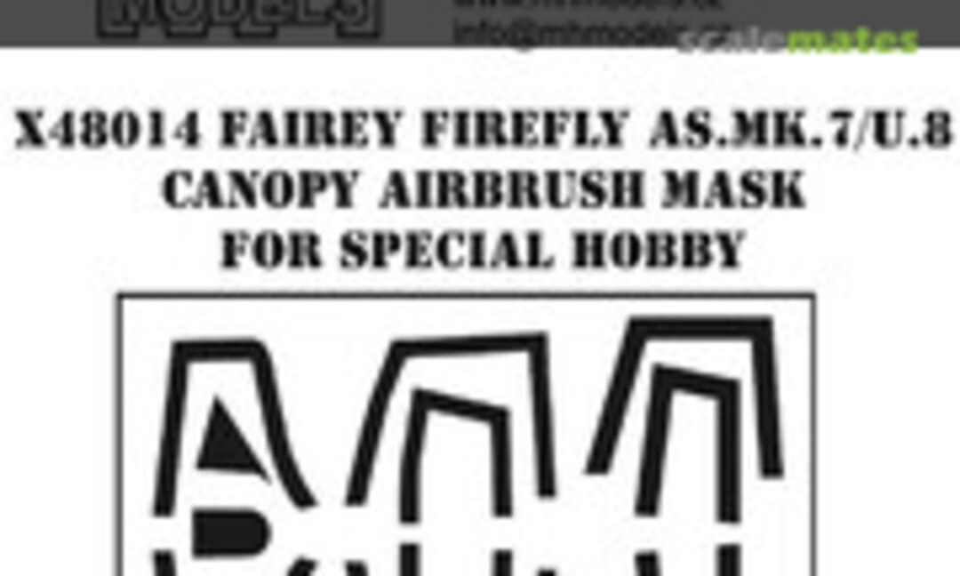 1:48 Fairey Firefly AS.Mk.7/U.8 Canopy Airbrush Mask (MH Models X48014) X48014