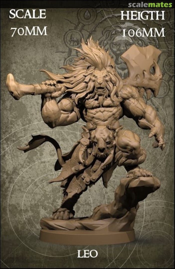 Boxart Leo 70mm Scale - 1 miniature WOZ70LEO01 Yedharo models
