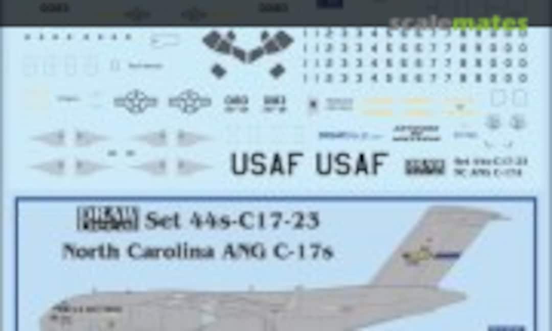 1:144 North Carolina ANG C-17s (Draw Decal 44-C17-23) 44-C17-23