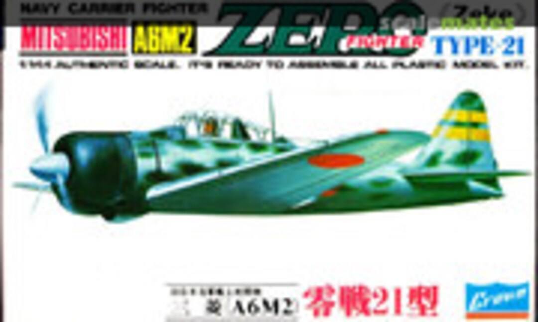 1:144 Mitsubishi A6M2 Zero (Crown P437-100)