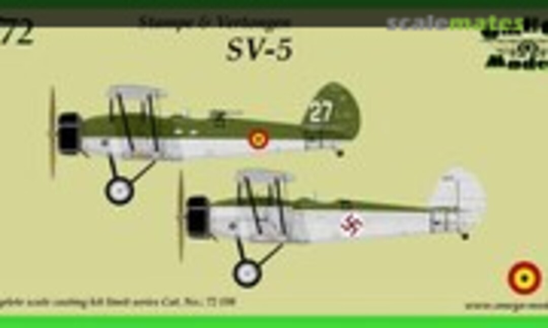 1:72 Stampe & Vertongen SV-5 (Omega Models 72198) 72198
