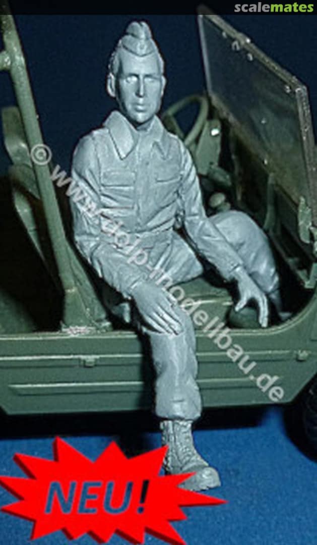 Boxart Passenger in M60 work suit, seated for VW Type 183 Iltis BW249 DOLP-Modellbau