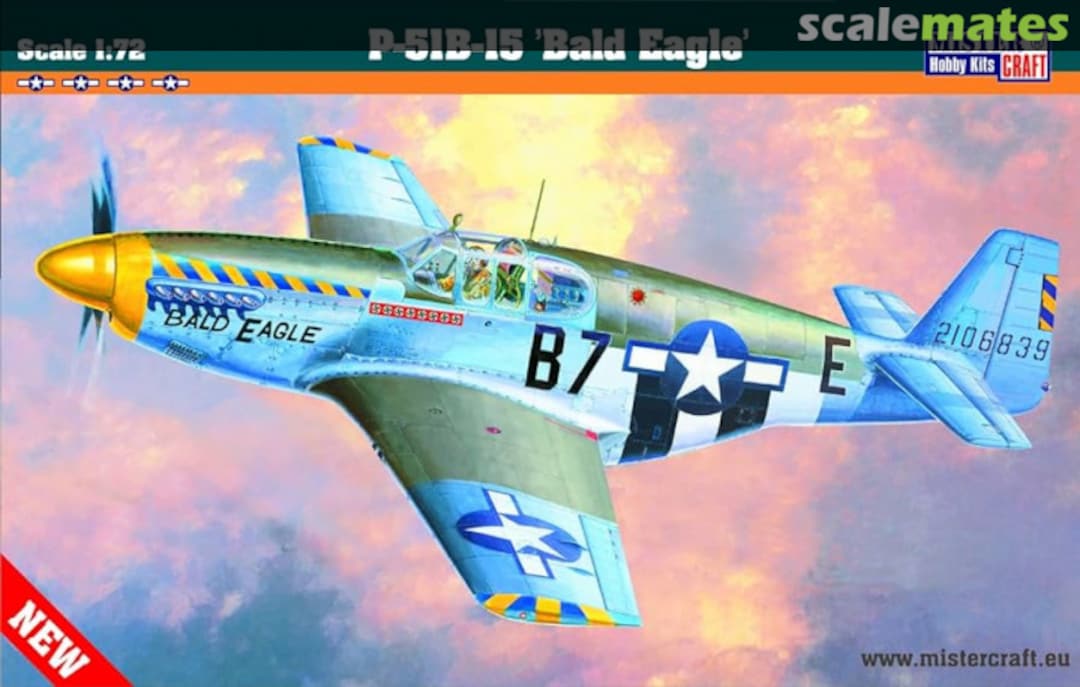 Boxart P-51B-15 'Bald Eagle' C-54 MisterCraft Boxart P-51B-15 'Bald Eagle' C-54 MisterCraft
