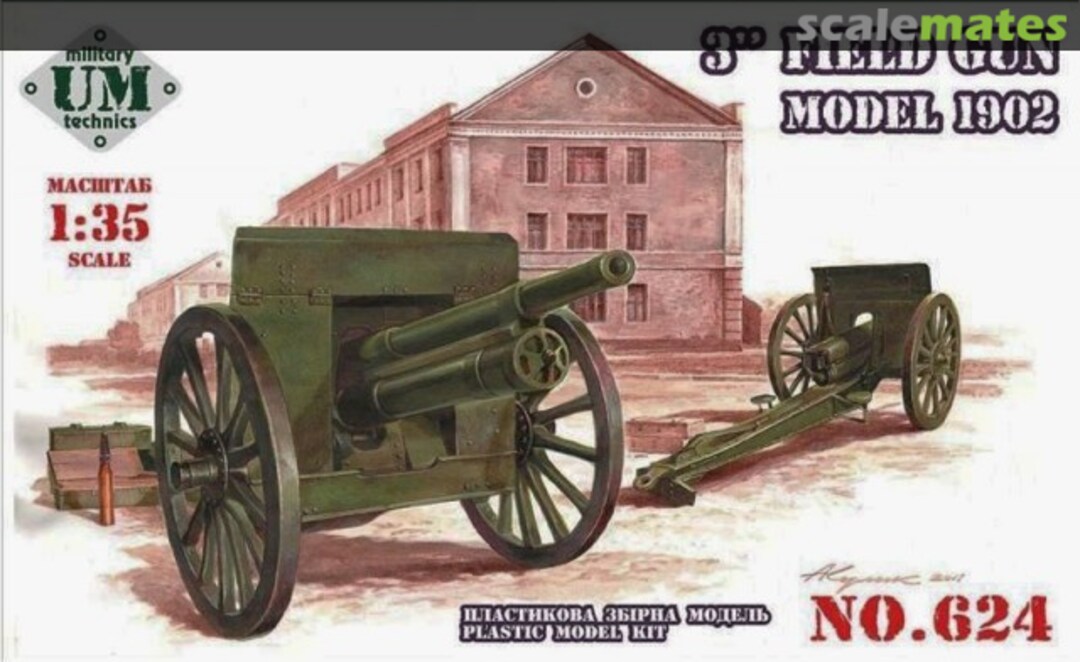 Boxart 3 inch Field Gun 624 UM Military Technics Boxart 3 inch Field Gun 624 UM Military Technics