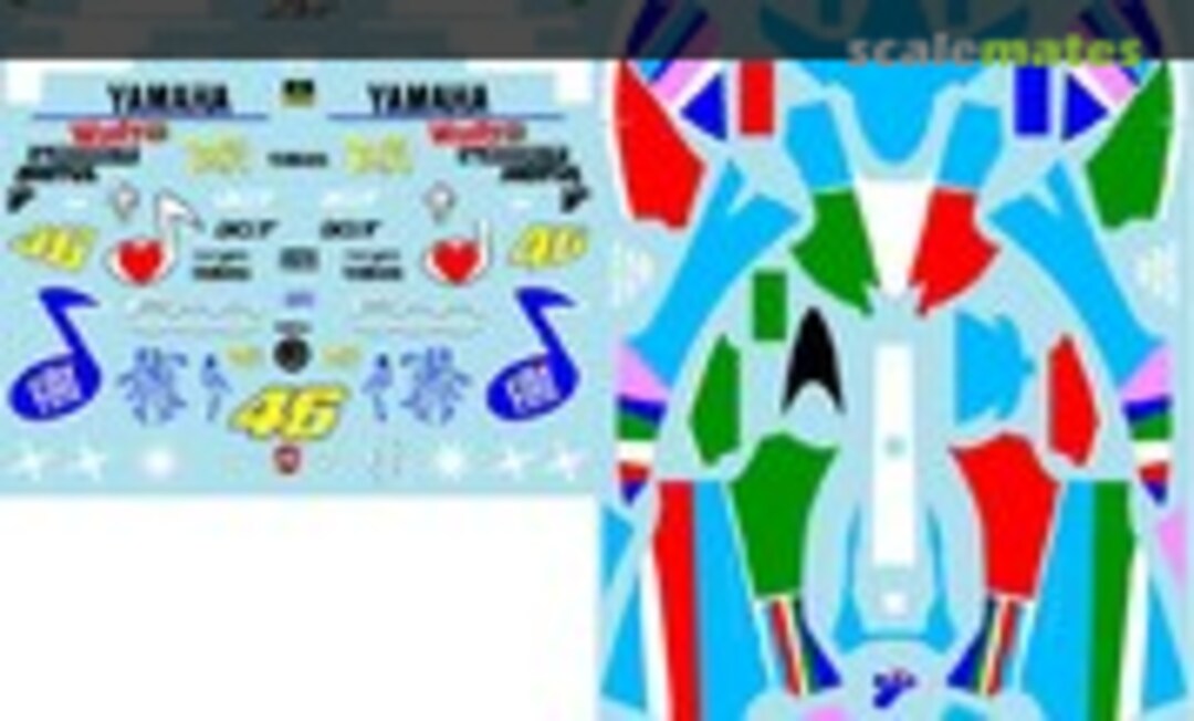 1:12 Yamaha YZR-M1 Fiat 500 Version Decals (Museum collection DC-440) DC-440