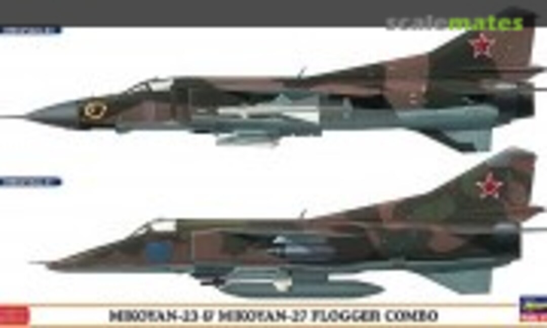 1:72 Mikoyan-23 &amp; Mikoyan-27 Flogger Combo (Hasegawa 02108)