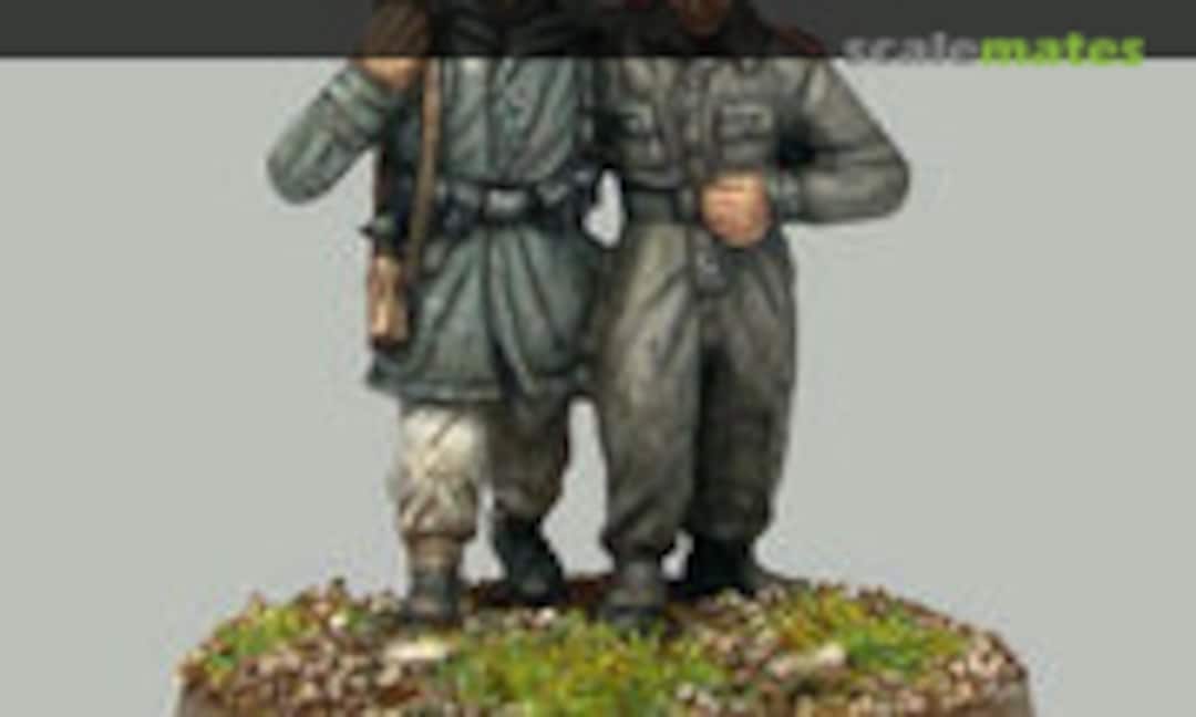 1:72 1942-43 Kharkov SS grenadier with wounded panzer crewman (C-P Models TQD-GSK4) TQD-GSK4