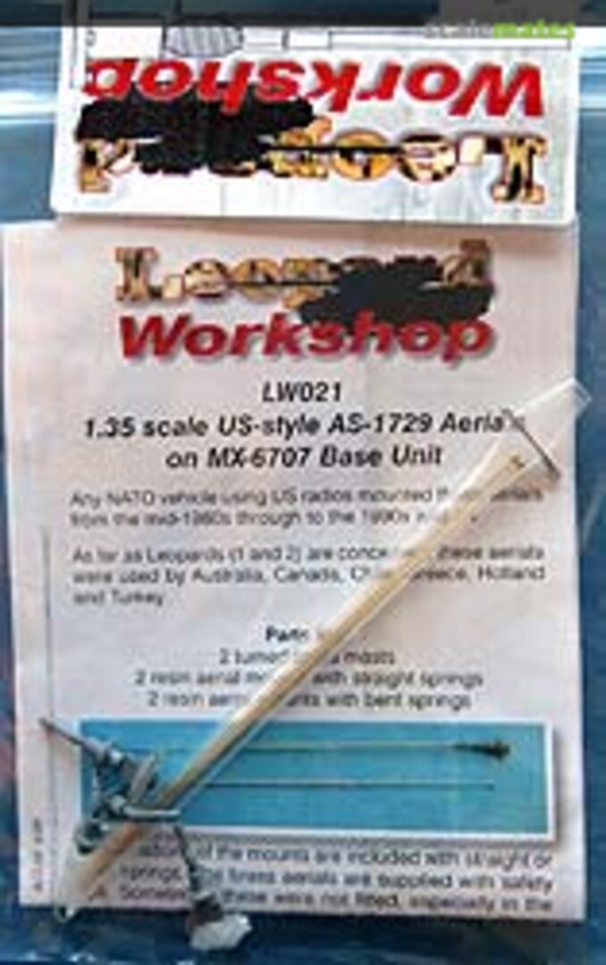 Boxart AS-1729 Aerials on MX-6707 Base Unit LW021 Leopard Workshop Boxart AS-1729 Aerials on MX-6707 Base Unit LW021 Leopard Workshop