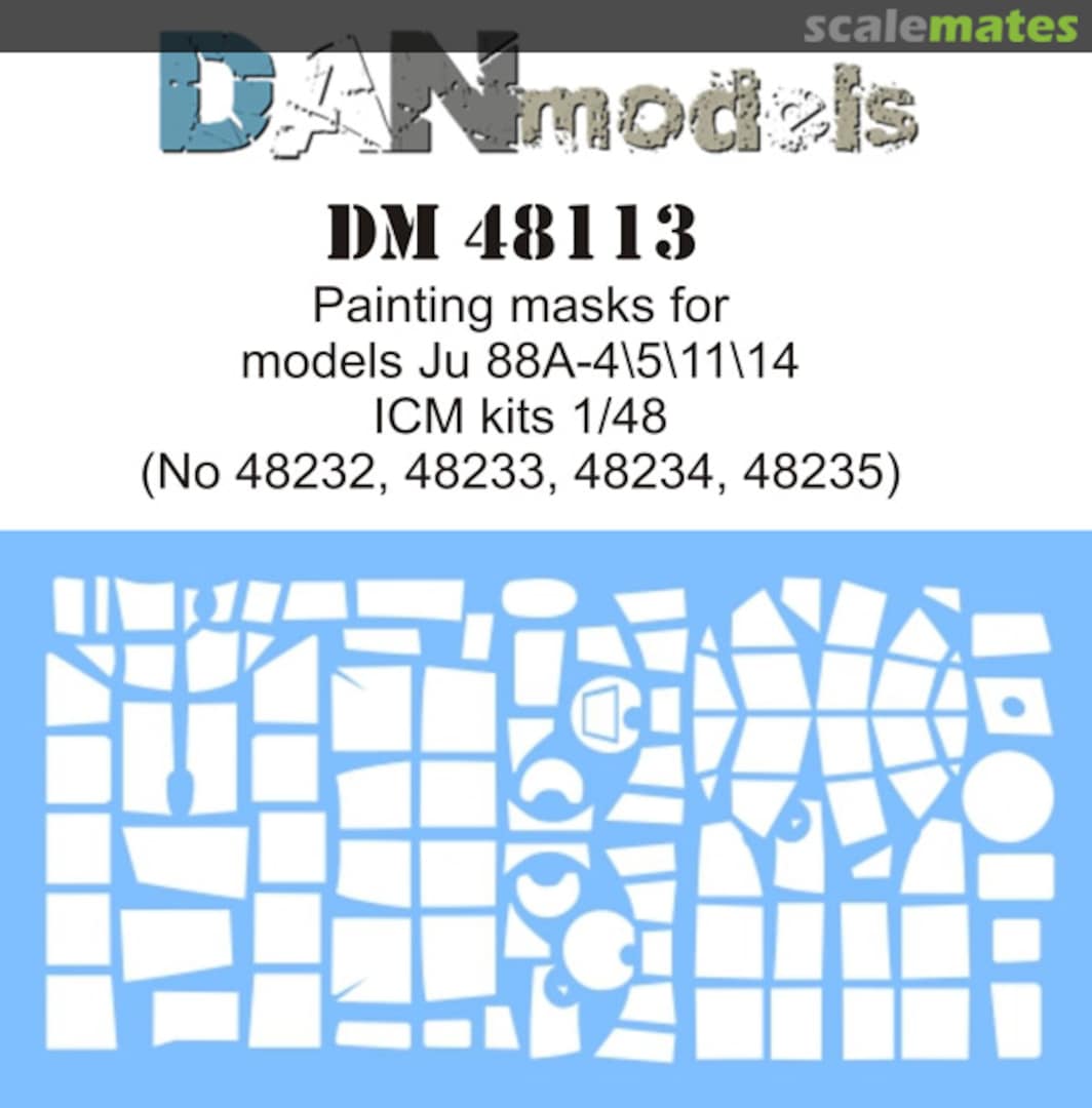 Boxart Painting masks for models Ju 88A-4\5\11\14 DM48113 DANmodels Boxart Painting masks for models Ju 88A-4\5\11\14 DM48113 DANmodels
