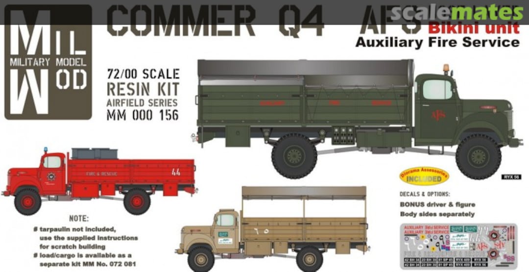 Boxart Q4 - AFS - 4 x 4 - Bikini Unit MM 000 156 Mil Mod Boxart Q4 - AFS - 4 x 4 - Bikini Unit MM 000 156 Mil Mod