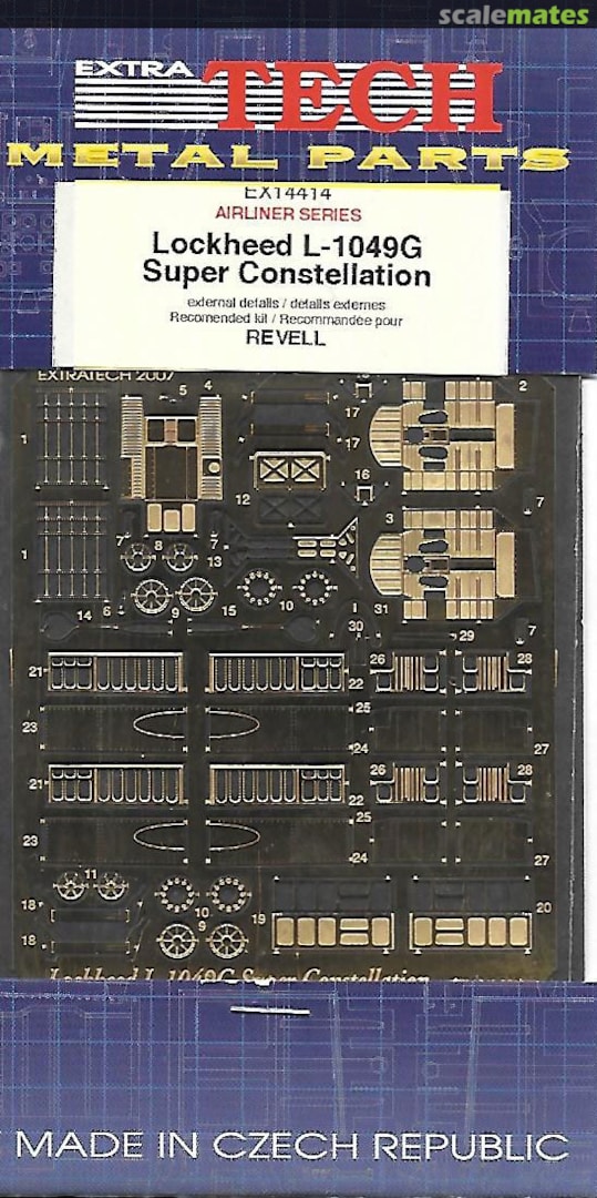Boxart Lockheed L-1049G Super Constellation EX14414 Extratech Boxart Lockheed L-1049G Super Constellation EX14414 Extratech