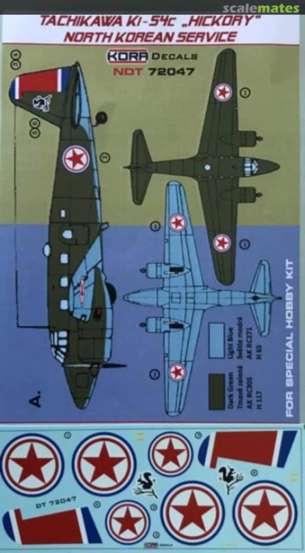 Boxart Tachikawa Ki-54c "Hickory" NDT72047 Kora Models Boxart Tachikawa Ki-54c "Hickory" NDT72047 Kora Models