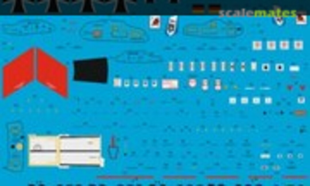 1:72 F-84F Bundesluftwaffe JABO 33 Büchel 2. Staffel 1961 (Peddinghaus-Decals EP 1395) EP 1395