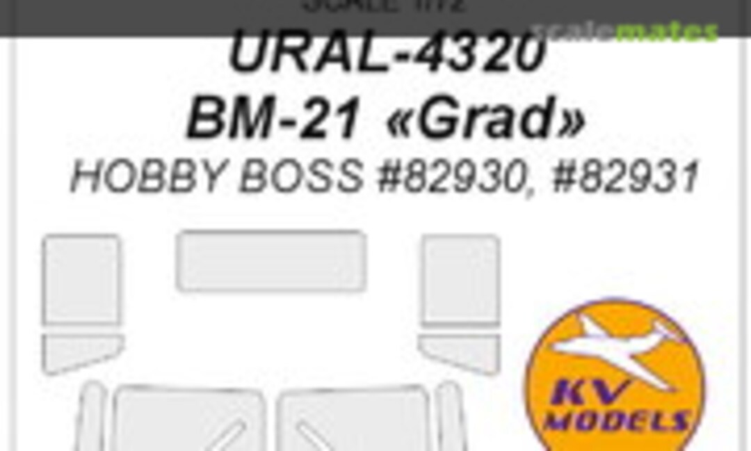 1:72 Ural 4320, BM-21 "Grad" masks (KV Models 72343) 72343