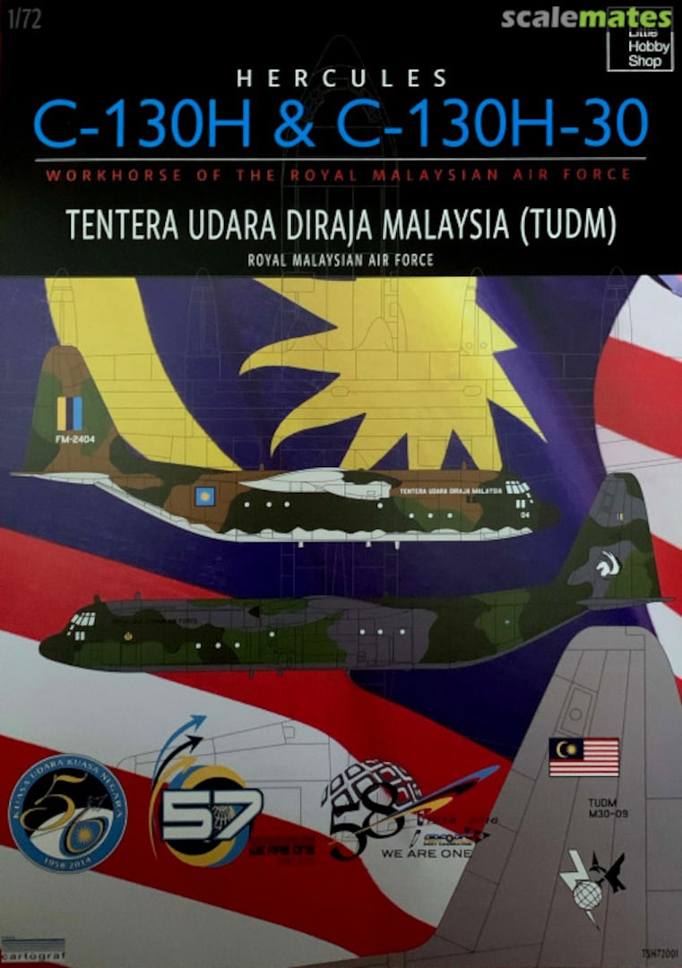 Boxart Hercules C-130H & C-130H-30 Tentera Udara Diraja Malaysia (TUDM) TSH72001 The Little Hobby Shop Boxart Hercules C-130H & C-130H-30 Tentera Udara Diraja Malaysia (TUDM) TSH72001 The Little Hobby Shop