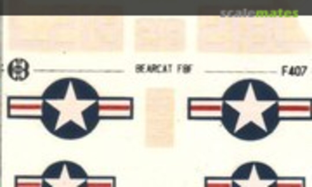 1:72 Grumman F8F Bearcat (KD Decal F407) F407