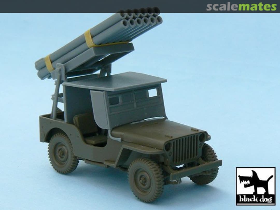 Boxart JEEP with rocket launcher conversion set T48027 Black Dog Boxart JEEP with rocket launcher conversion set T48027 Black Dog