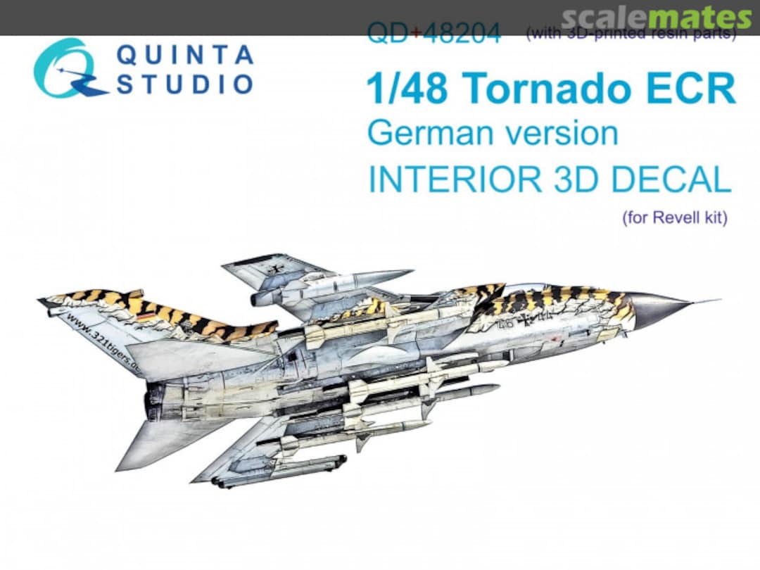 Boxart Tornado ECR German version interior 3D decal (with 3D-printed resin parts) QD+48204 Quinta Studio Boxart Tornado ECR German version interior 3D decal (with 3D-printed resin parts) QD+48204 Quinta Studio