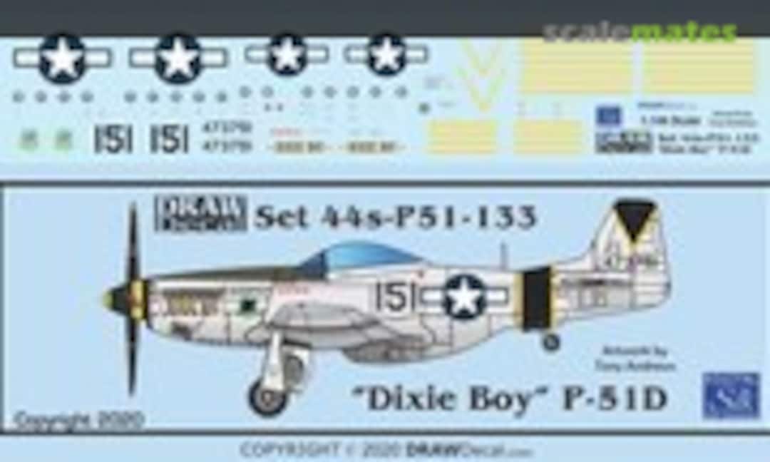 1:144 “Dixie Boy” P-51D (Draw Decal 44-P51-133) 44-P51-133
