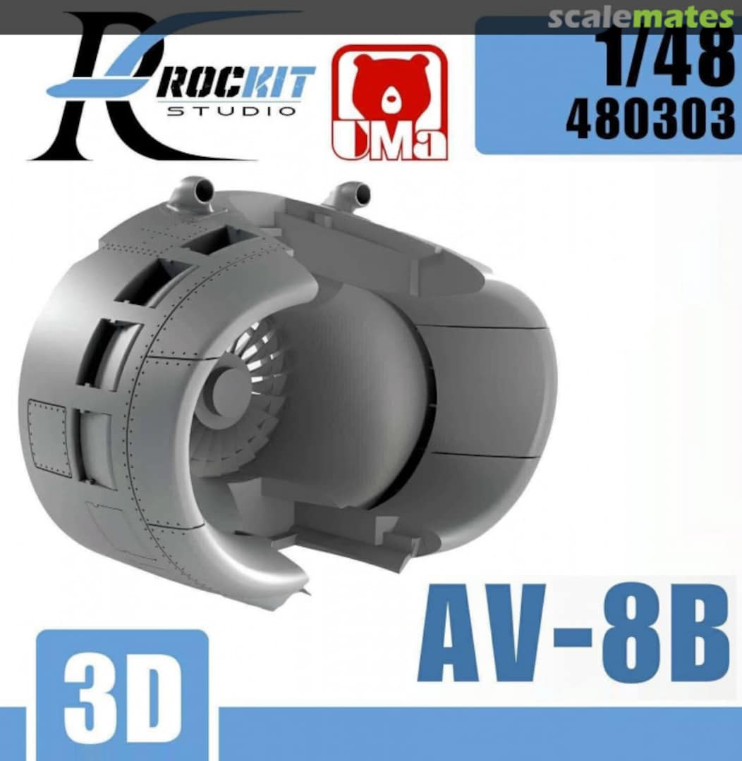 Boxart AV-8B (Movable) Air Intake Duct with Engine Fan Blades 480303 ROCKIT Studio Boxart AV-8B (Movable) Air Intake Duct with Engine Fan Blades 480303 ROCKIT Studio