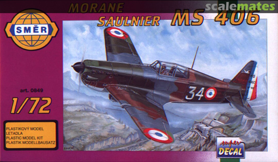 Boxart Morane Saulnier MS 406 0849 Směr Boxart Morane Saulnier MS 406 0849 Směr