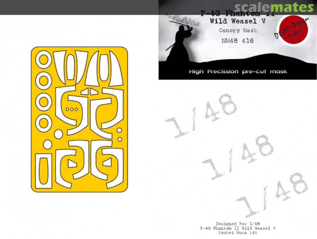 Boxart McDonnell Douglas F-4G Phantom II Wild Weasel V - Canopy Mask NM48416 DEAD Design Models Boxart McDonnell Douglas F-4G Phantom II Wild Weasel V - Canopy Mask NM48416 DEAD Design Models