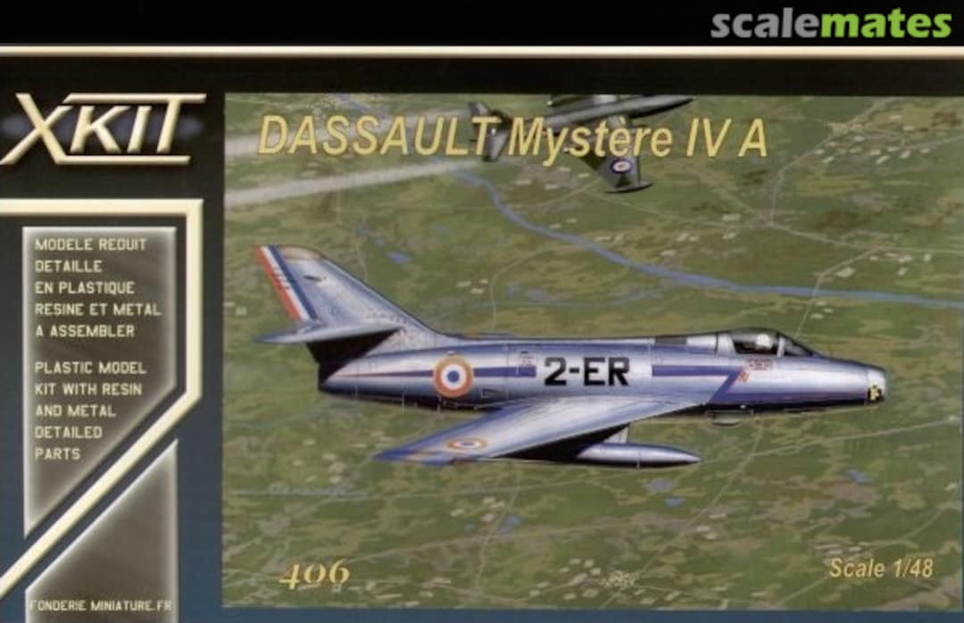 Boxart Dassault Mystère IV A 406 XKit Boxart Dassault Mystère IV A 406 XKit