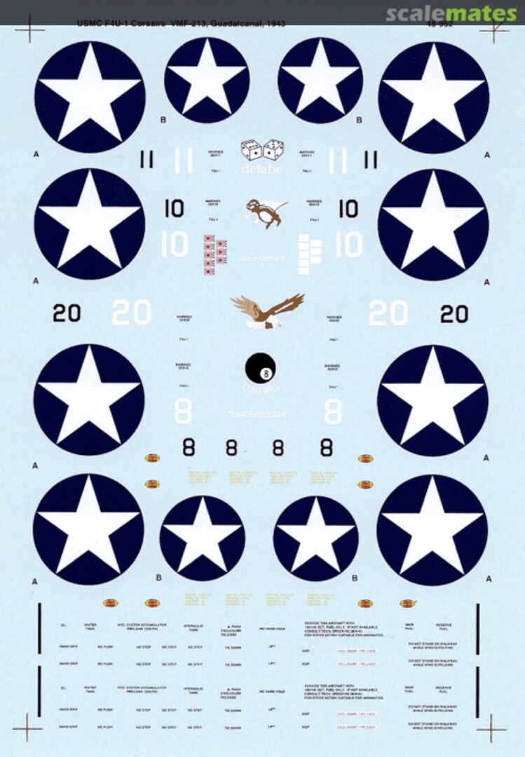 Boxart USMC F4U-1 Corsairs 48-952 SuperScale International Boxart USMC F4U-1 Corsairs 48-952 SuperScale International