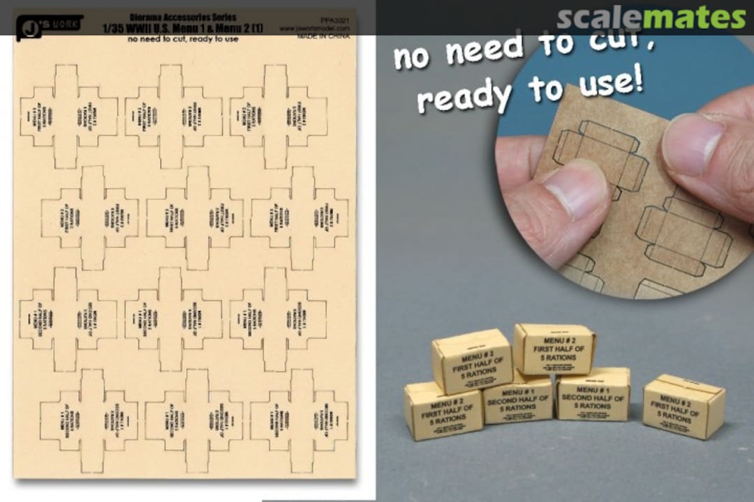 Boxart WWII US Menu 1 & Menu 2 [1] PPA3021 J's Work