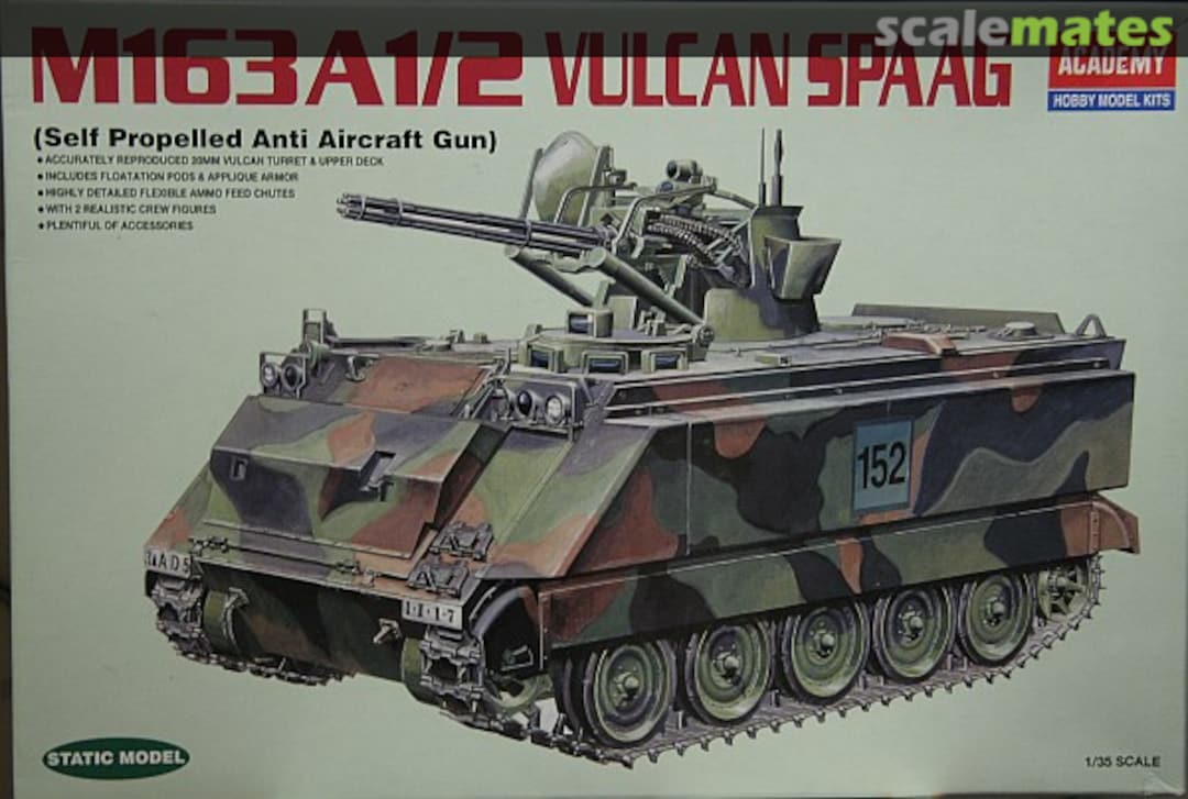 Boxart M163 A1/2 Vulcan SPAAG 1360 Academy Boxart M163 A1/2 Vulcan SPAAG 1360 Academy