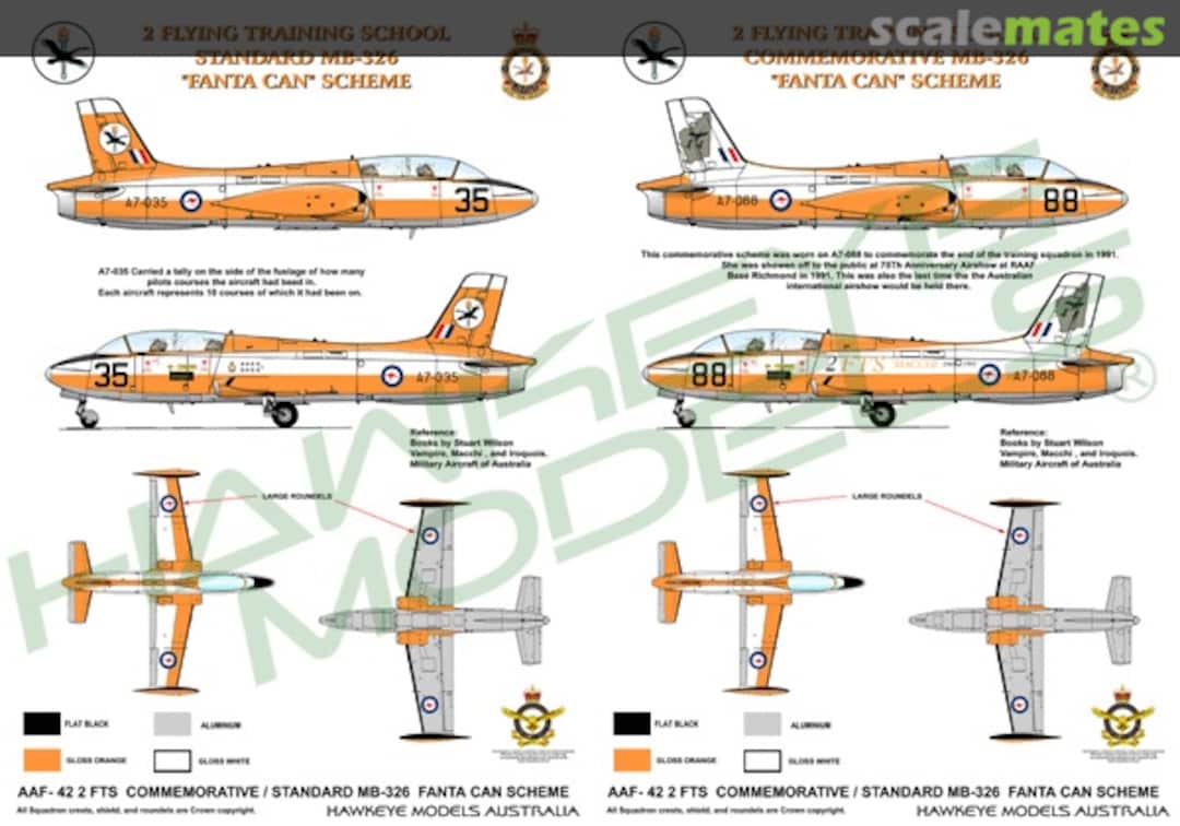 Boxart 2FTS (Fanta Can scheme with W.A. map & standard markings) AAF-042 Hawkeye Models