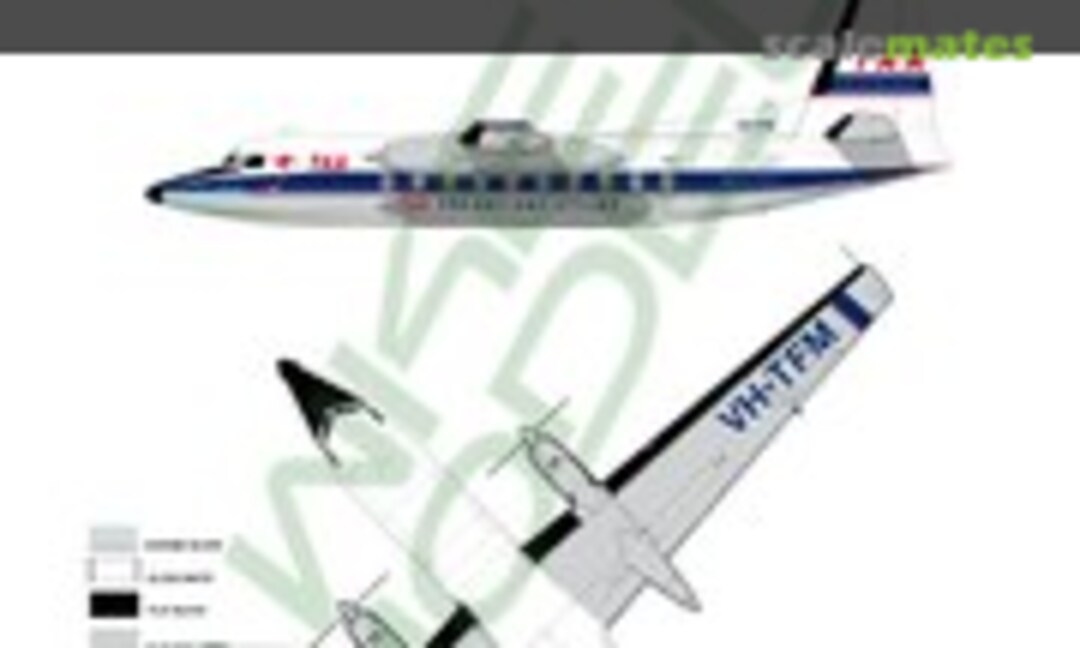 1:144 TAA, Fokker F-27-400, The Nation's Jetline 1960's scheme (Hawkeye Models CDS-213) CDS-213
