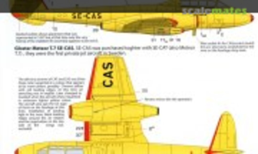 1:72 Gloster Meteor T.7 Target Tug (Moose Republic Decals 72023) 72023