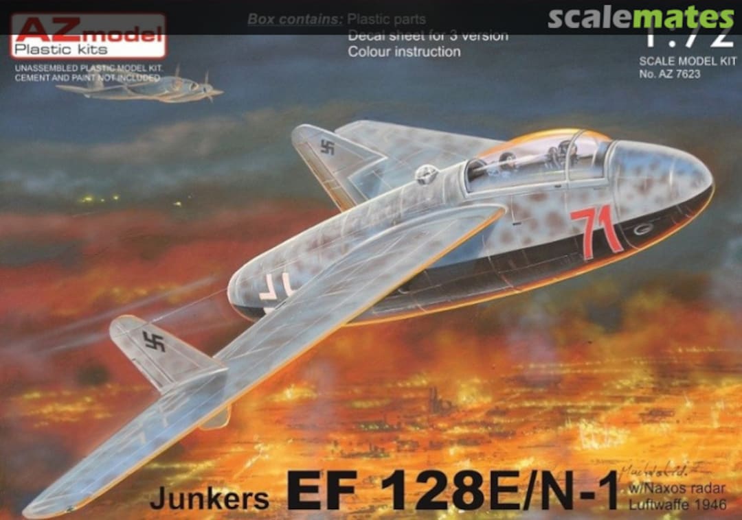 Boxart Junkers EF 128 E/N-1 AZ7623 AZmodel Boxart Junkers EF 128 E/N-1 AZ7623 AZmodel