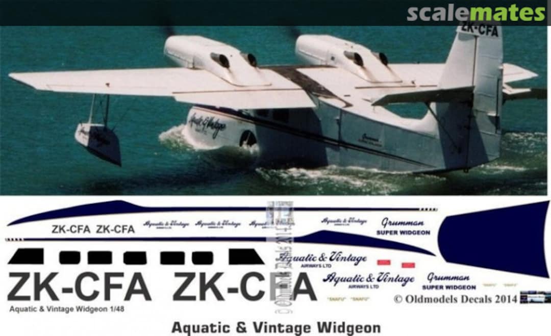 Boxart Grumman Widgeon - Aquatic & Vintage Airways OMD0268 Oldmodels Decals Boxart Grumman Widgeon - Aquatic & Vintage Airways OMD0268 Oldmodels Decals