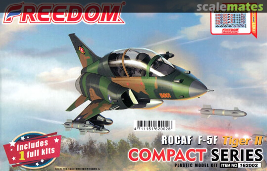 Boxart ROCAF F-5F Tiger II 162002 Freedom Model Kits Boxart ROCAF F-5F Tiger II 162002 Freedom Model Kits