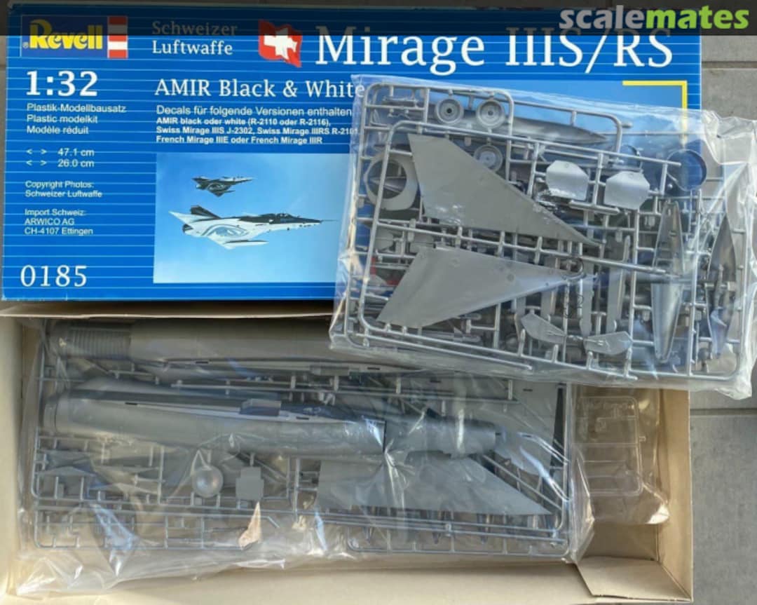 Contents Mirage IIIS/RS 0185 Revell Contents Mirage IIIS/RS 0185 Revell