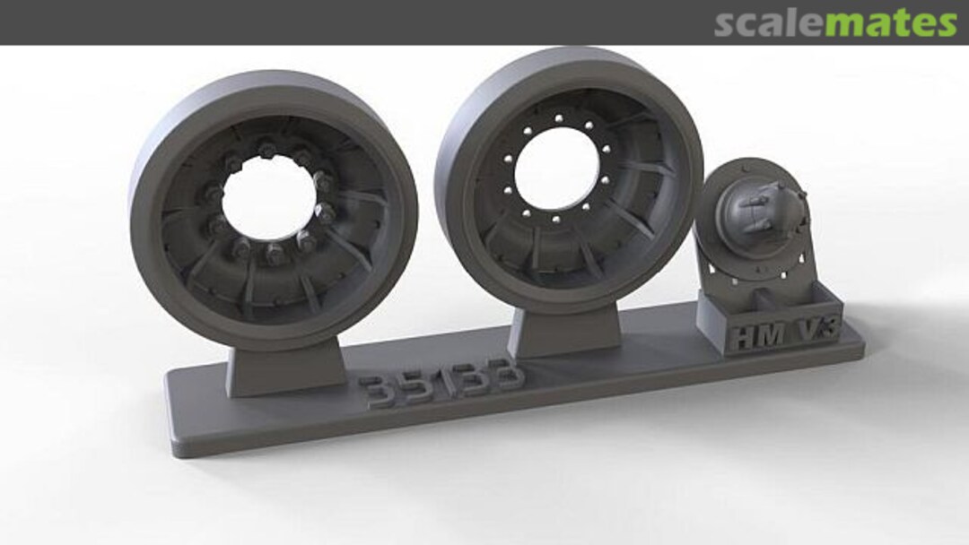 Boxart Aluminium wheels for M60 family, type 1 (Designed for TAKOM M60 vehicle series) 35133 Elefant Corporation